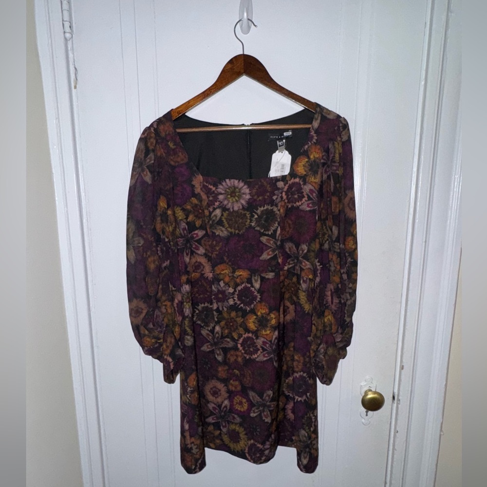 NWT - Slate & Willow Floral Long-Sleeved Dress